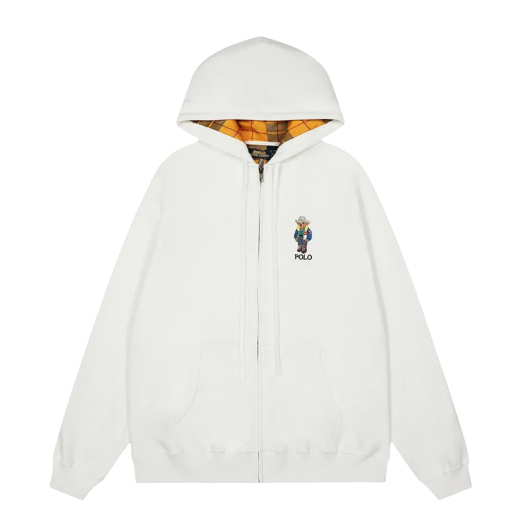 Polo Bear Zip Hoodie