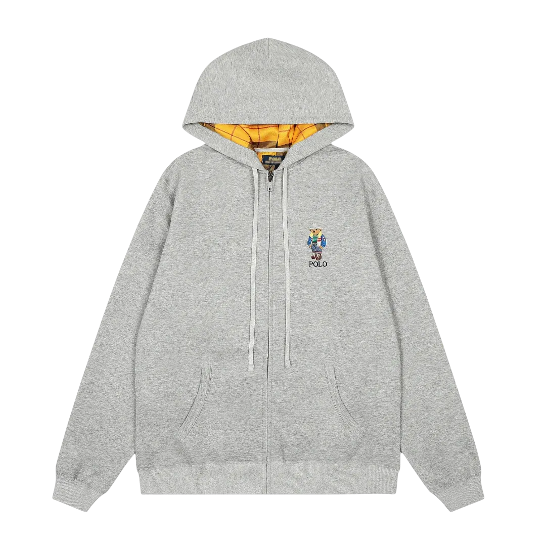 Polo Bear Zip Hoodie