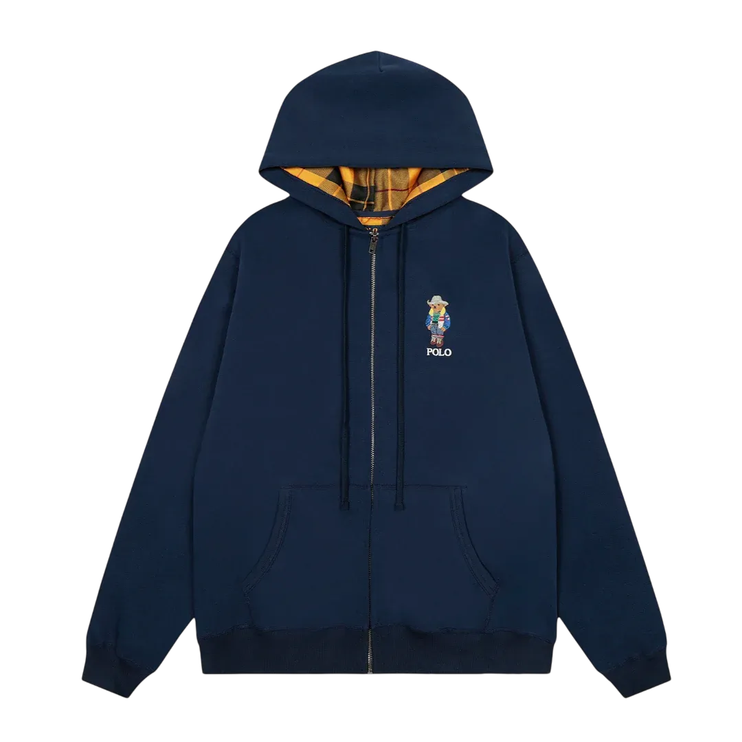 Polo Bear Zip Hoodie