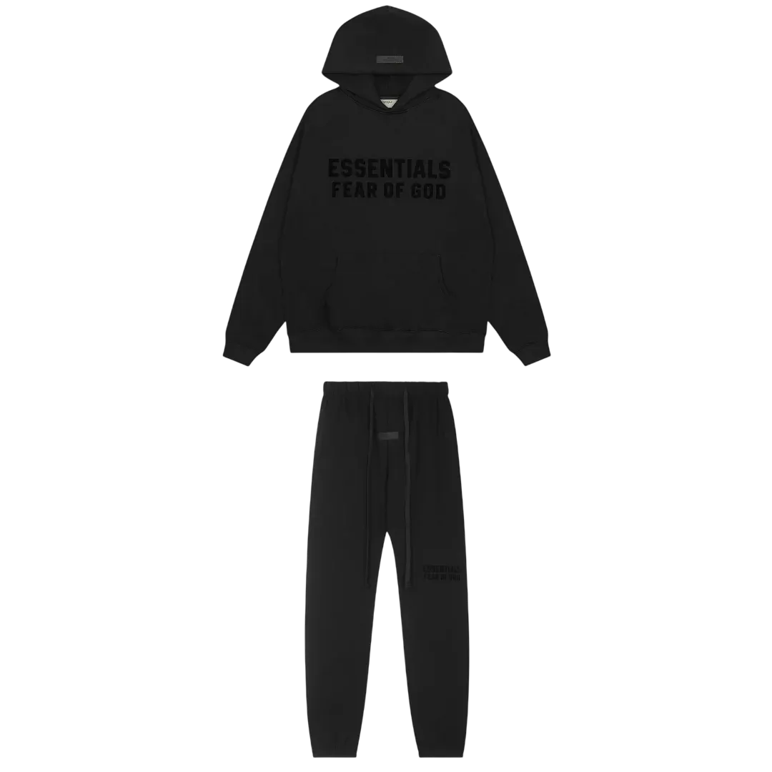 Essentials Black Tracksuit
